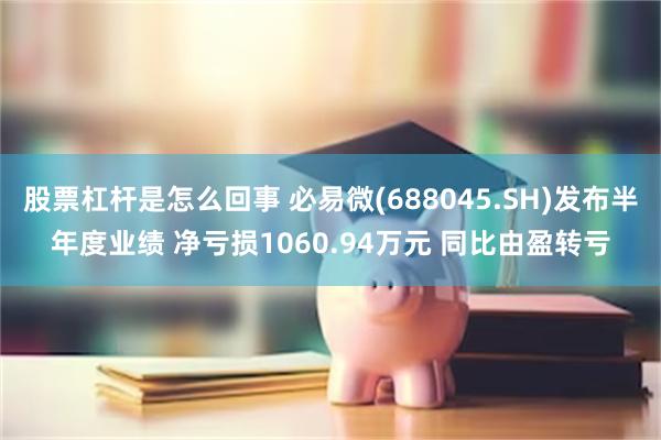 股票杠杆是怎么回事 必易微(688045.SH)发布半年度业绩 净亏损1060.94万元 同比由盈转亏