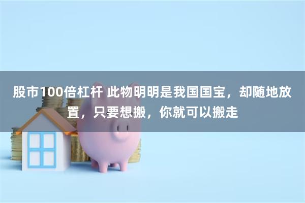 股市100倍杠杆 此物明明是我国国宝，却随地放置，只要想搬，你就可以搬走