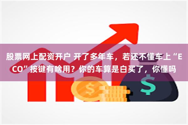 股票网上配资开户 开了多年车，若还不懂车上“ECO”按键有啥用？你的车算是白买了，你懂吗