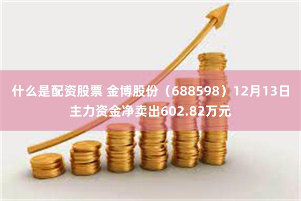 什么是配资股票 金博股份（688598）12月13日主力资金净卖出602.82万元