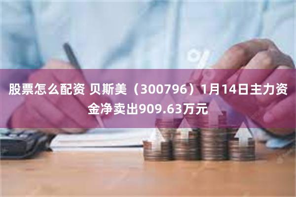 股票怎么配资 贝斯美（300796）1月14日主力资金净卖出909.63万元