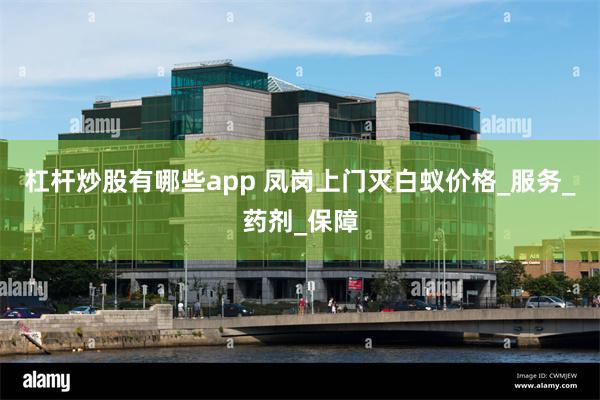 杠杆炒股有哪些app 凤岗上门灭白蚁价格_服务_药剂_保障